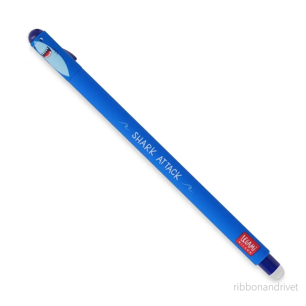 Legami raderbar gelpenna – Shark (Blått bläck)