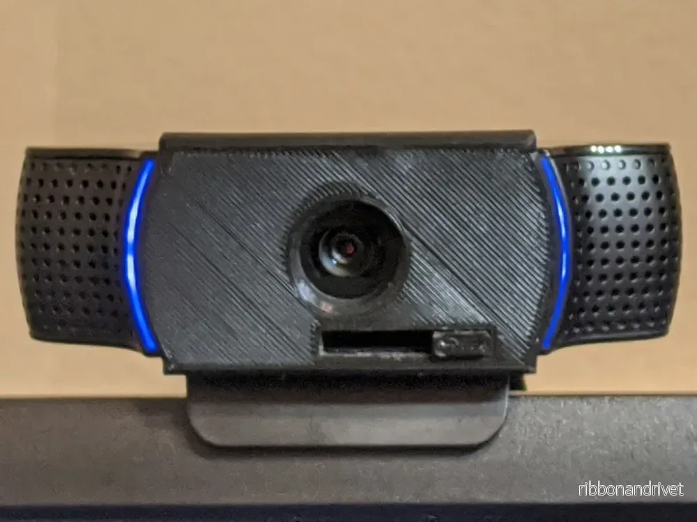 Webbkameraskydd med skjutdörr för Logitech C922