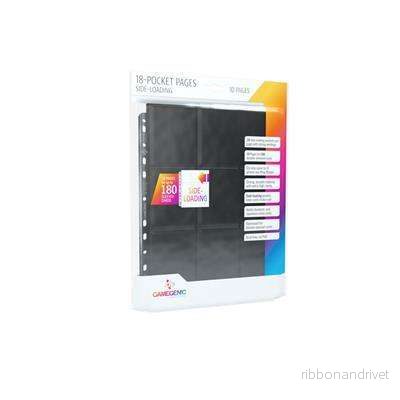 Gamegenic – Sideloading 18-Pocket Pages 10-pack Black Gamegenic – Sideloading 18-Pocket Pages 10-pack Black