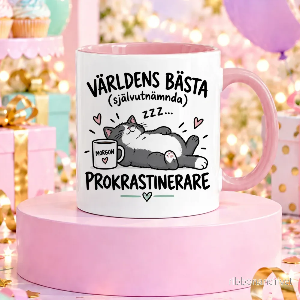 Självutnämnd prokrastinerare | Rolig mugg - Bild 2
