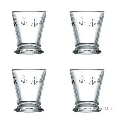 Dricksglas set med 4 glas, 250ml- La Rochère ” Abeille ” Dricksglas set med 4 glas, 250ml- La Rochère ” Abeille ”