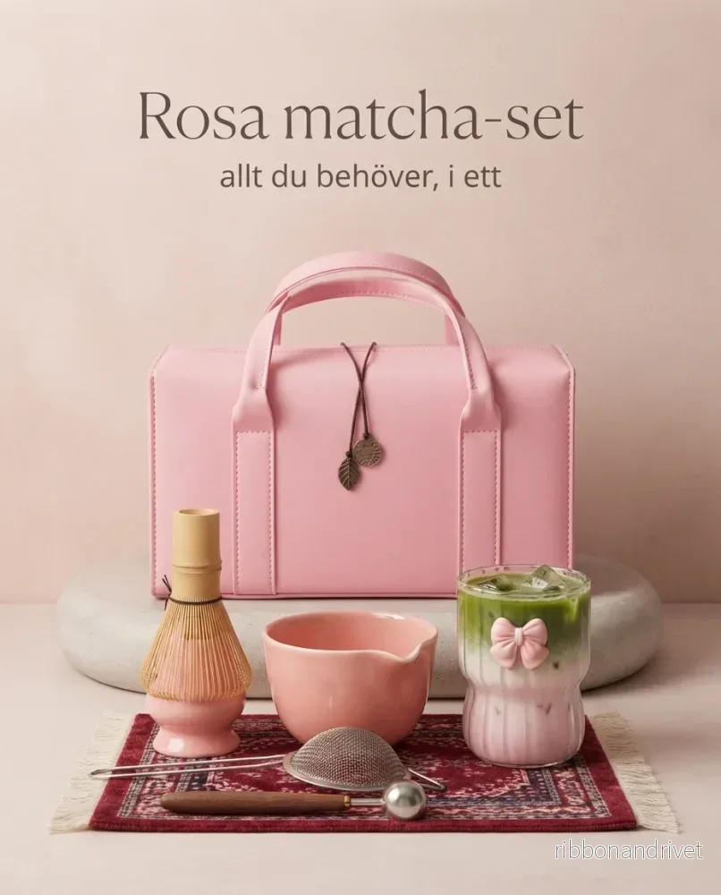 Rosa Matcha-set i keramik med bambuvisp – Chawan med presentförpackning Rosa Matcha-set i keramik med bambuvisp – Chawan med presentförpackning