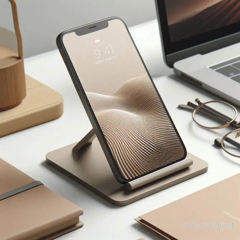 Modern och minimalistiskt stativ för smartphone
