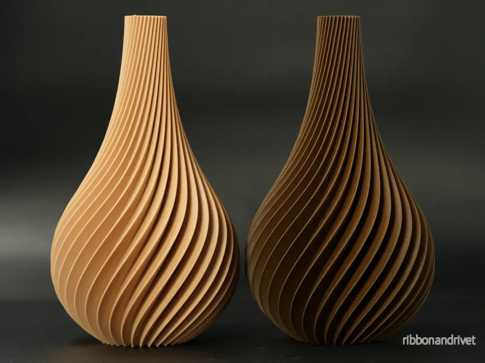 Minimalistisk Japandi Spiral Vase - Bild 2