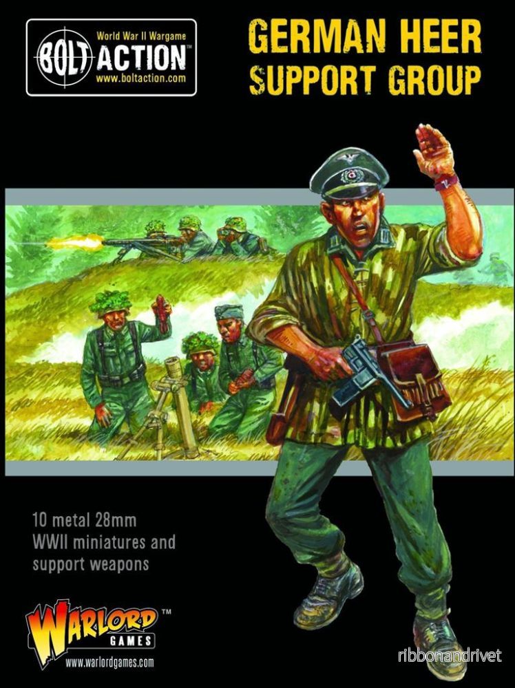 Bolt Action – Tysk Heer Stödgrupp (HQ, Mortar & MMG) Bolt Action – Tysk Heer Stödgrupp (HQ, Mortar & MMG)