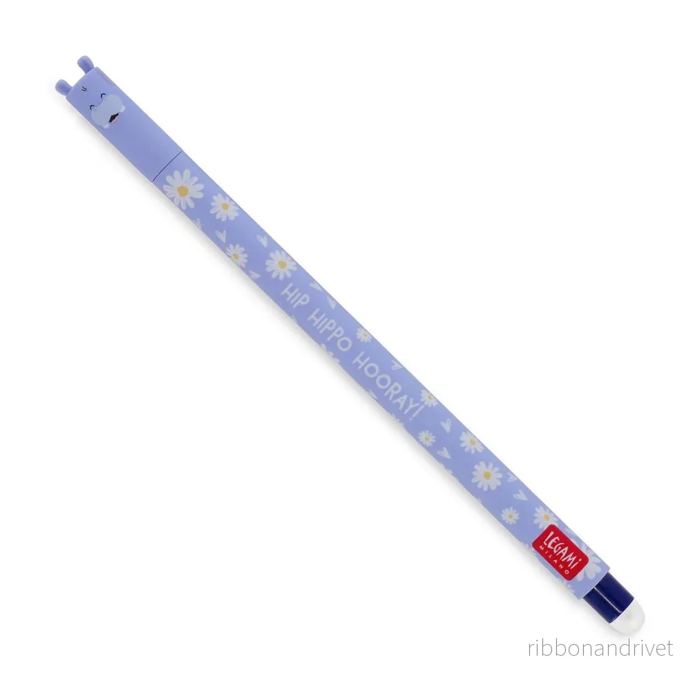 Legami raderbar gelpenna – Hippo (Blått bläck) Legami raderbar gelpenna – Hippo (Blått bläck)