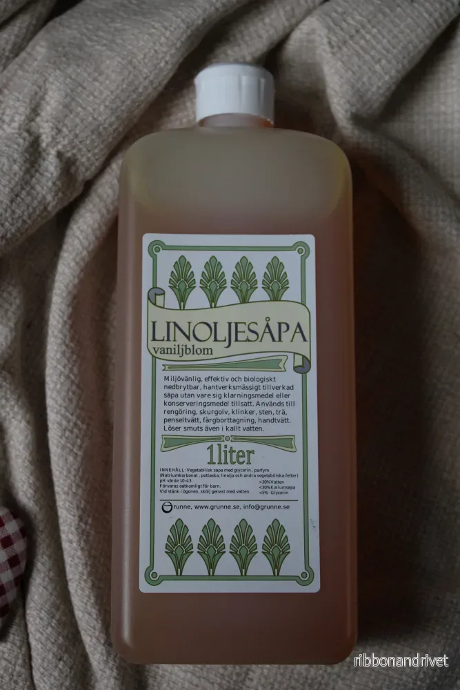 Linoljesåpa vaniljblom 1 liter