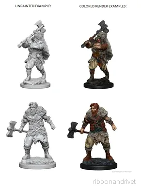 D&D Nolzur’s Marvelous Miniatures: Human Male Barbarian
