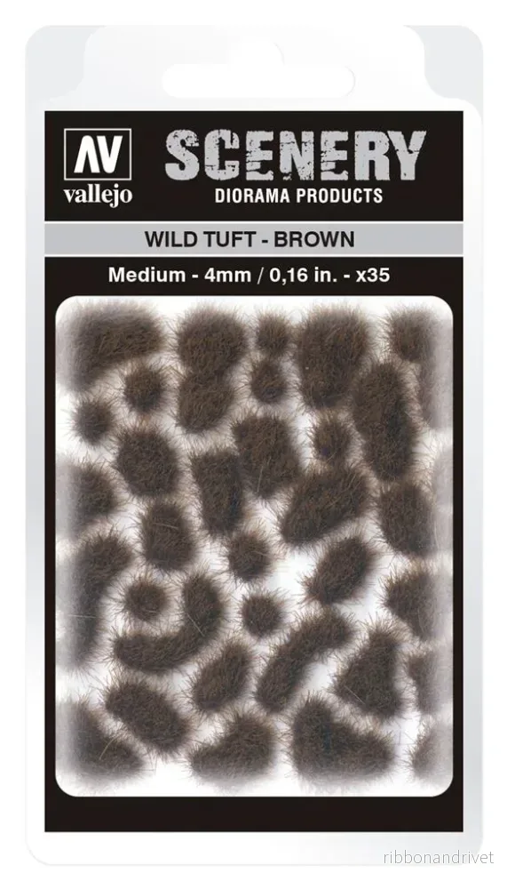 Vallejo - Scenery - Wild Tuft Brown (5 mm)