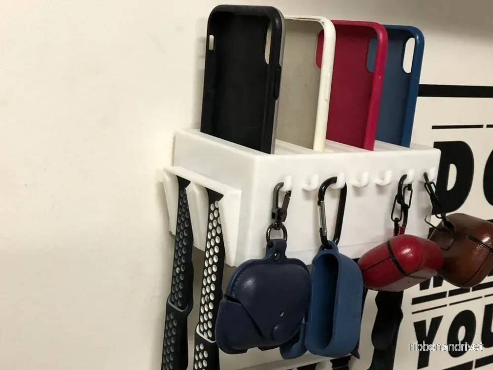 Praktisk förvaringslåda för AirPods, iPhone och Apple Watch-fodral