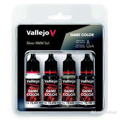 Vallejo – Game Color / 4 färger – Silver NMM Set Vallejo – Game Color / 4 färger – Silver NMM Set