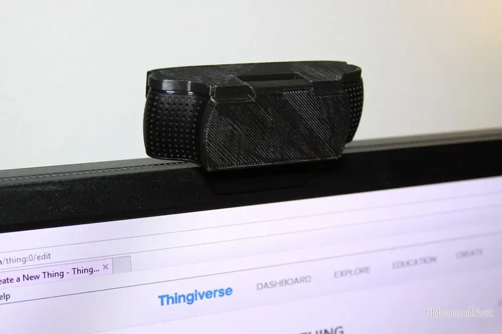 Sekretessskydd med gångjärnsförsedd flik för Logitech C920 webbkamera - Bild 2