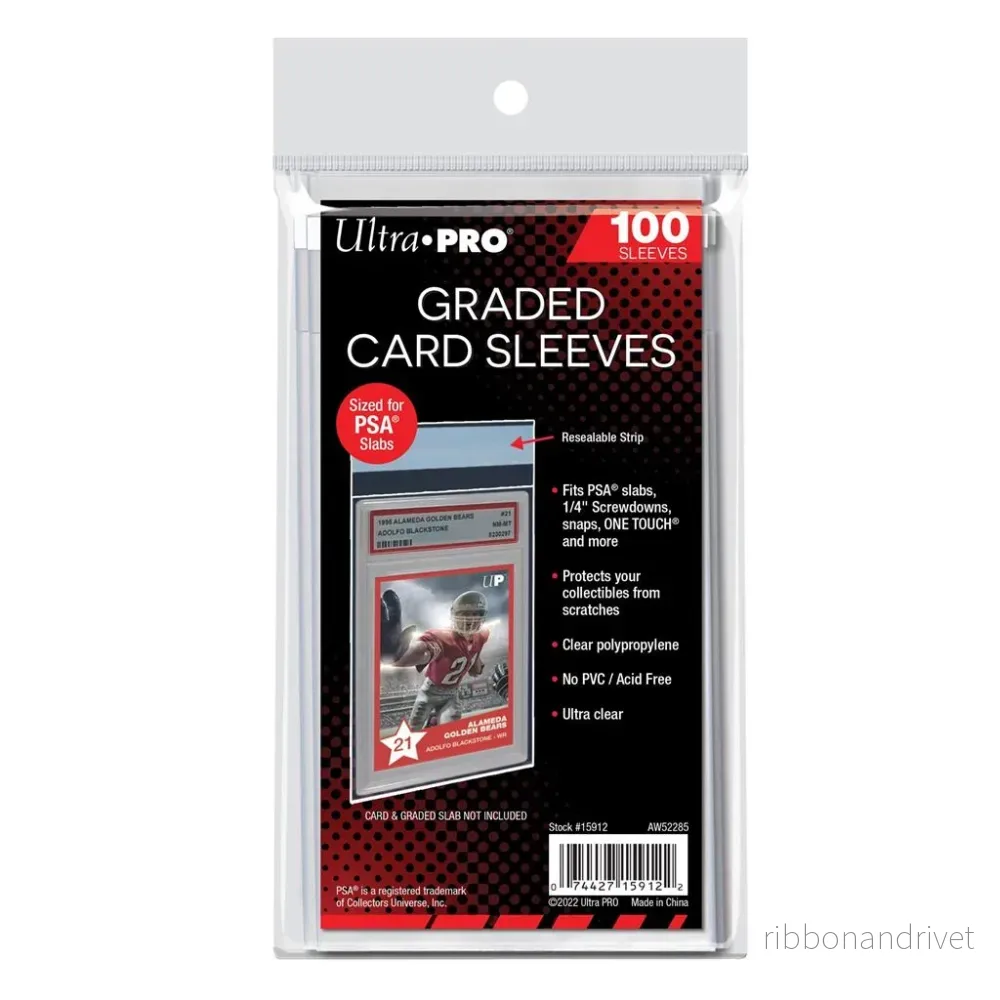UP – Graded Card Sleeves Resealable for PSA (100 Sleeves) UP – Graded Card Sleeves Resealable for PSA (100 Sleeves)