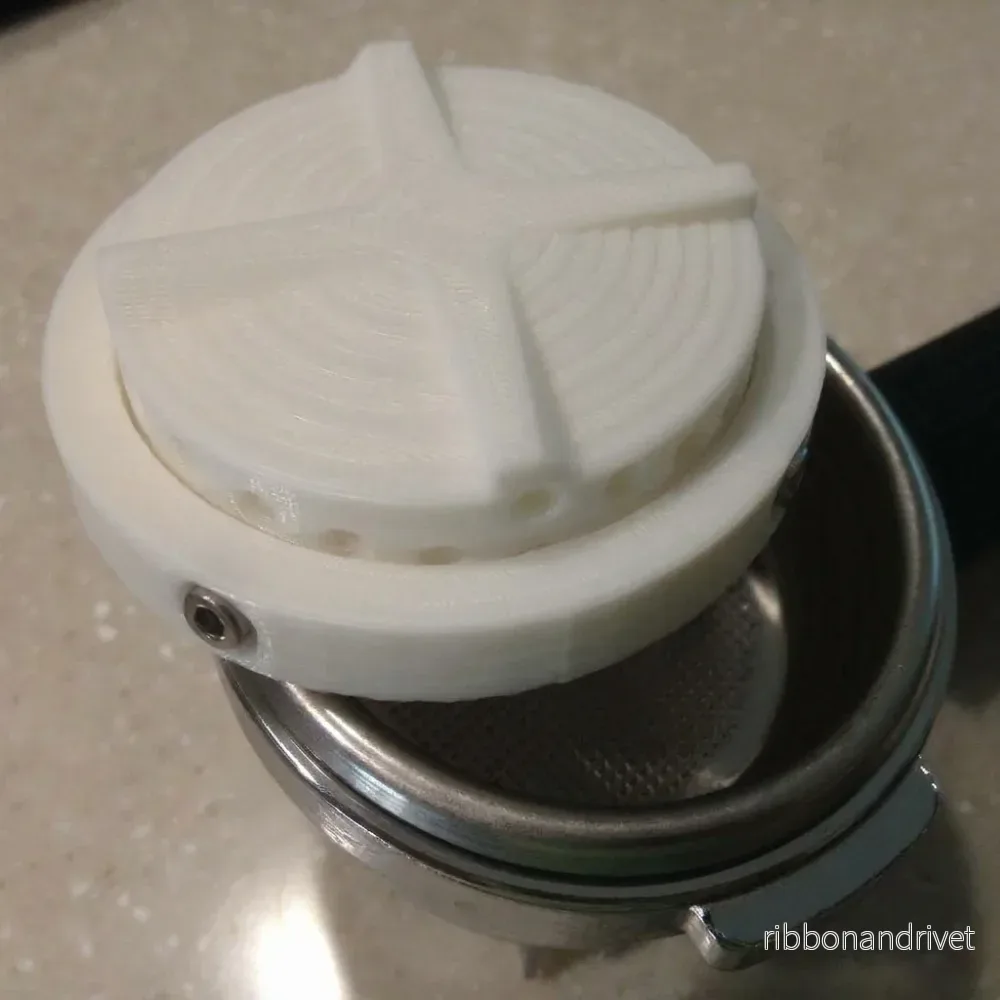 Justerbar 58mm kaffefördelare för espressoportafilter