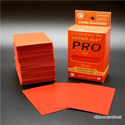KMC Standard Sleeves – Hyper MAT PRO Röd (100 sleeves) KMC Standard Sleeves – Hyper MAT PRO Röd (100 sleeves)