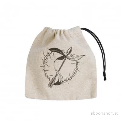 Elvish Beige & Black Basic Dice Bag Elvish Beige & Black Basic Dice Bag