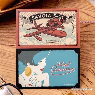 Retro Klistermärken Savoia & Gina – Porco Rosso
