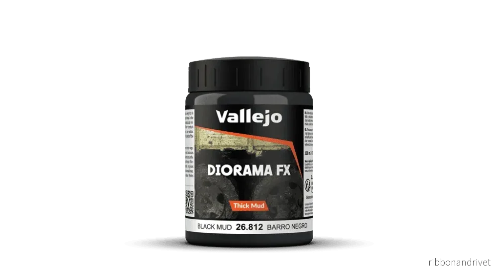 Vallejo Diorama FX Thick Mud Textures - Black Thick Mud 200 ml