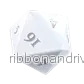 UP - Vivid Heavy Metal D20 Dice Set (2ct) - Vit - Bild 3
