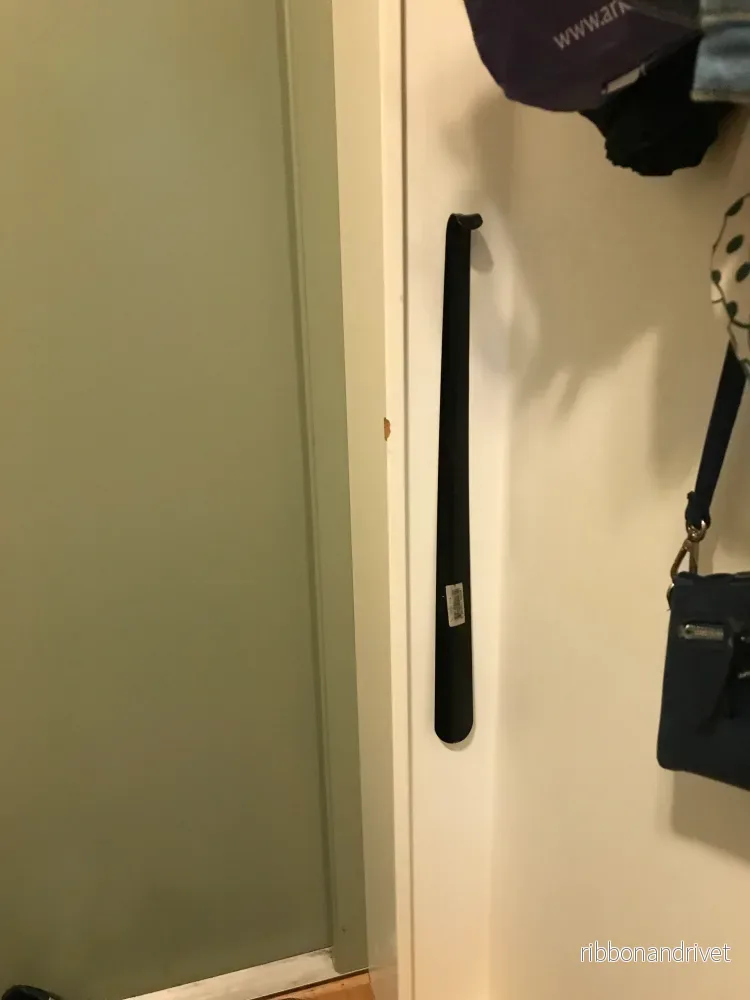 Väggmonterad klädkrok och skohorn plus 3 klädkrokar (2 stycken) - Bild 3
