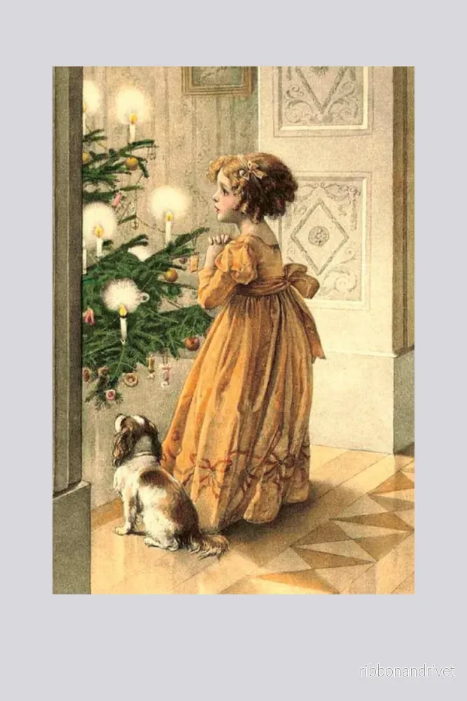 Dubbelt kort med kuvert, med julmotiv Dubbelt kort med kuvert, med julmotiv