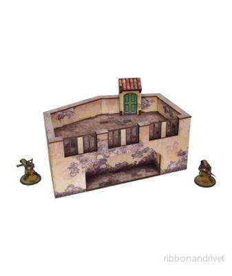WW2 Italy Terrace (1) – förmålad 28 mm/1:56 WW2 Italy Terrace (1) – förmålad 28 mm/1:56