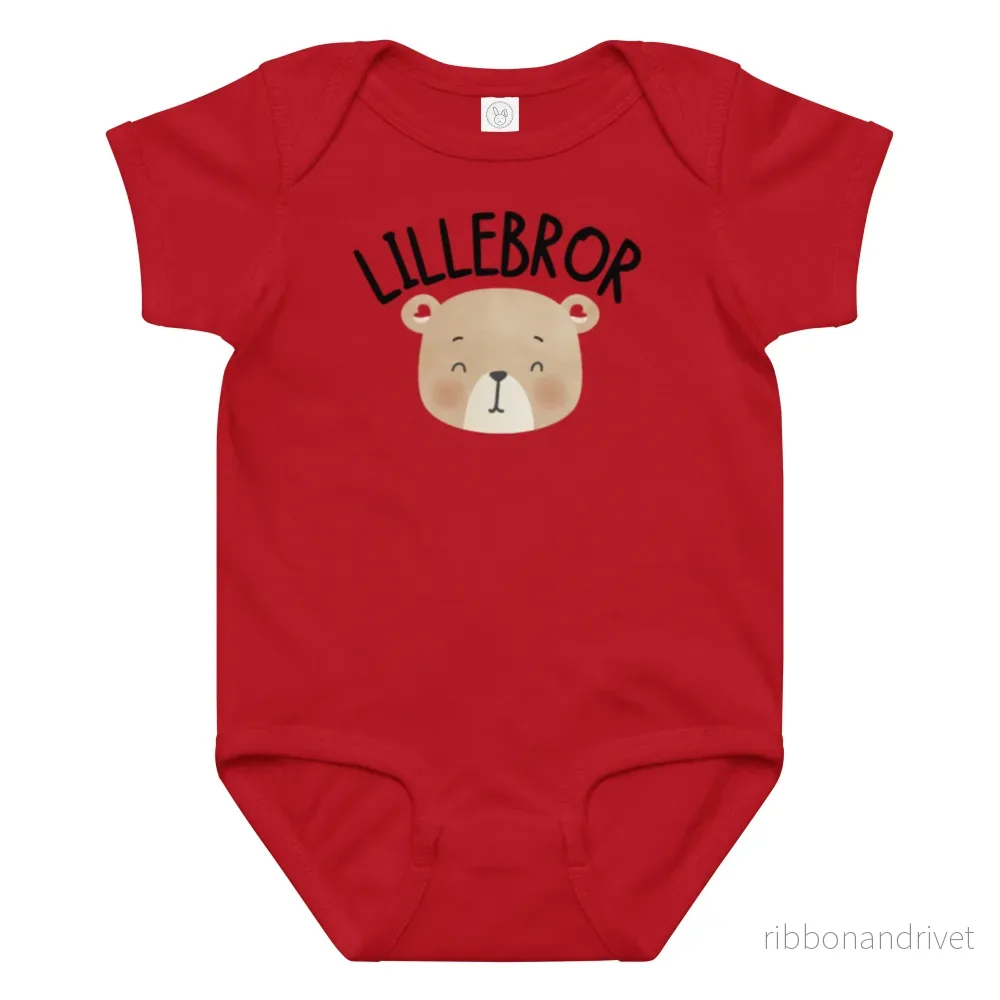 Lillebror Body – Teddy (svart text) Lillebror Body – Teddy (svart text)