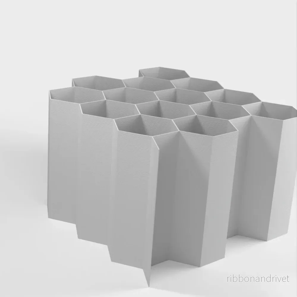 Hex Cable Organizer för kablar och trådhyllor - Bild 2