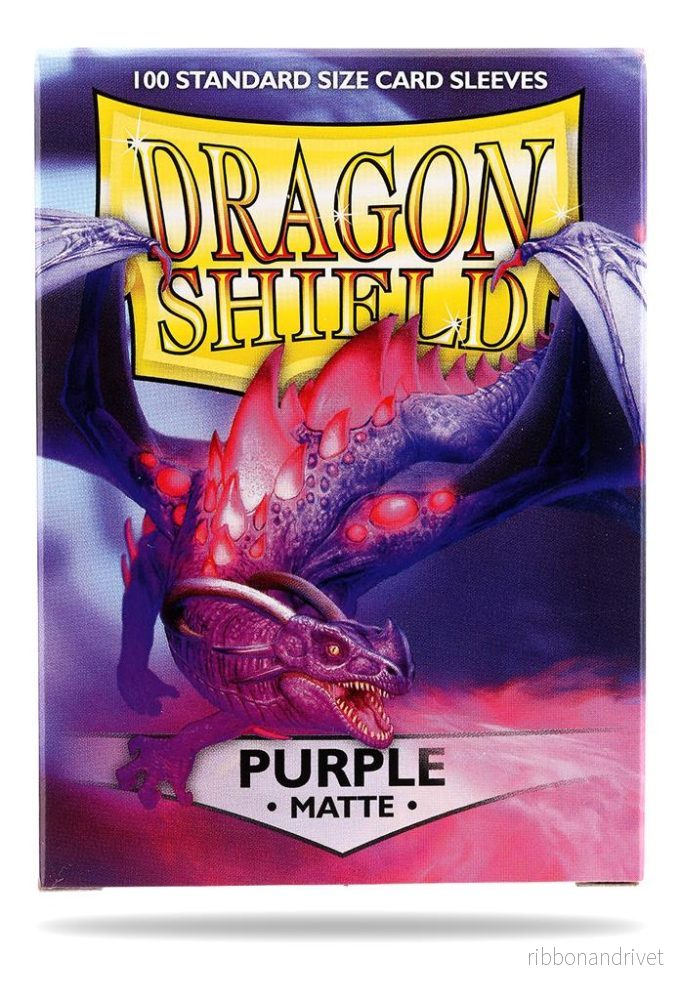Dragon Shield Standard Sleeves – Matte Purple (100 Sleeves)