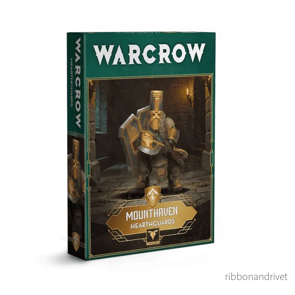 Warcrow: Hearthguards – Dvärgkrigare med yxa och sköld för försvar och strid