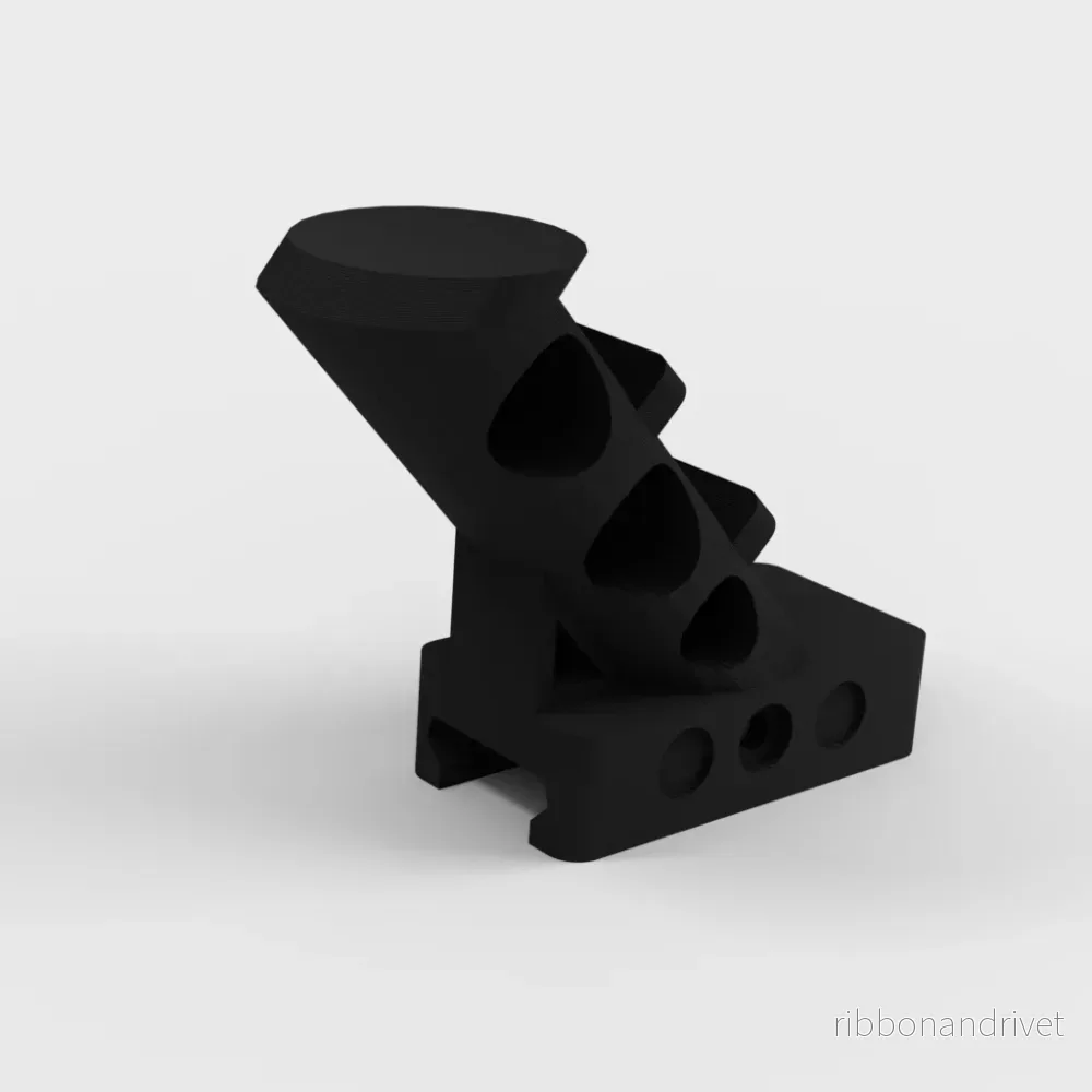 Ergonomiskt vinklat frontgrepp för airsoft-vapen