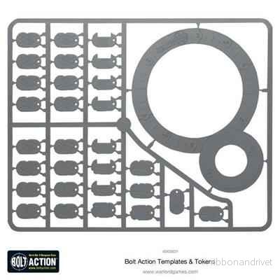 Bolt Action Templates för Second Edition