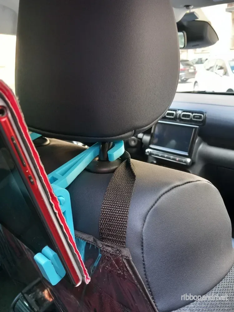 Hållare för surfplatta för nackstöd i bilen - Bild 2