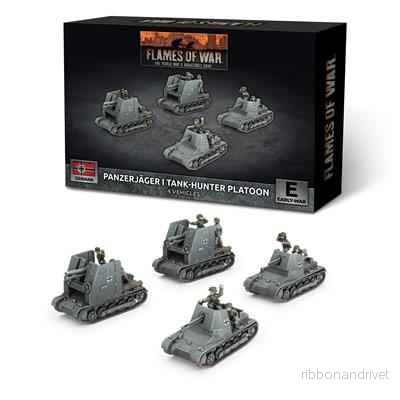Flames of War - Panzerjäger I Antitankpluton (x4 Plast) - Bild 2