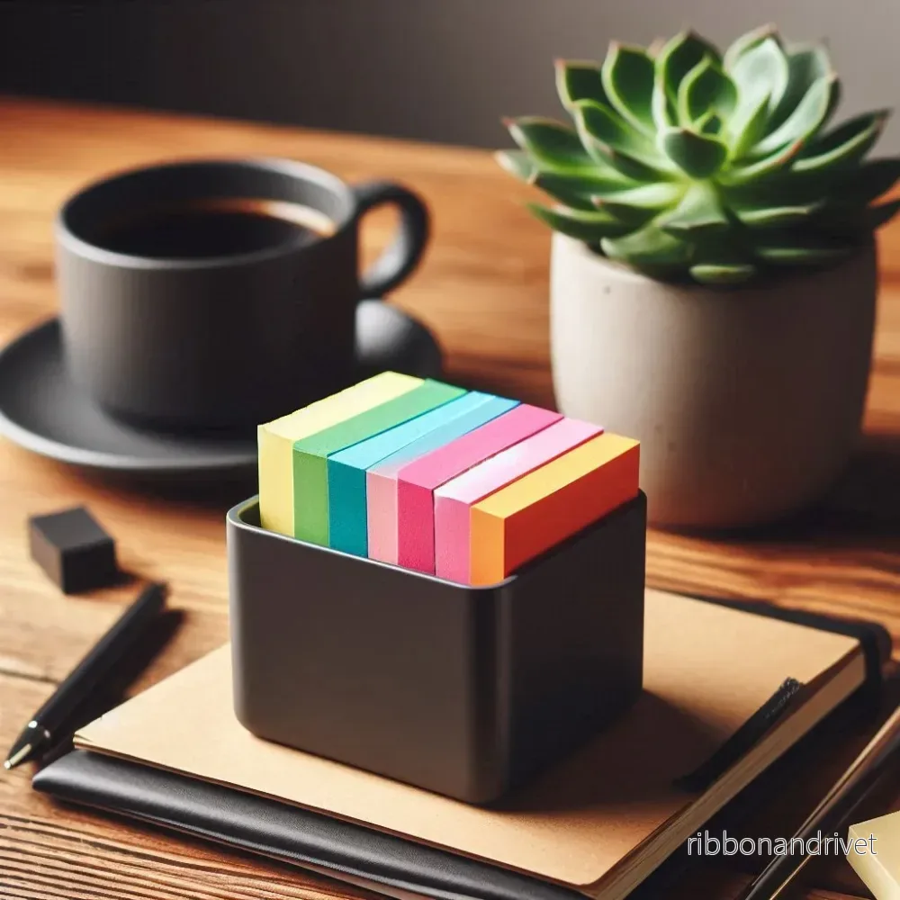 Rund bordshållare för kvadratiska sticky notes