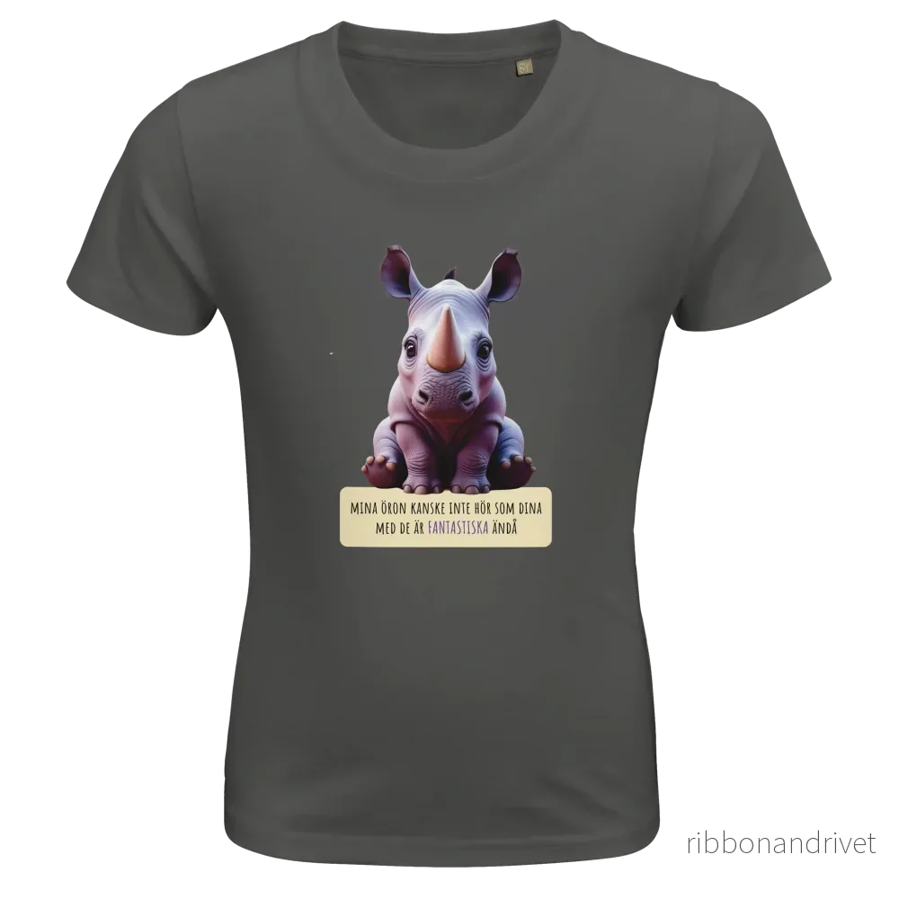 ECO Friendly T-shirt – Mina öron kanske inte hör som dina men de är fantastiska ändå ECO Friendly T-shirt – Mina öron kanske inte hör som dina men de är fantastiska ändå