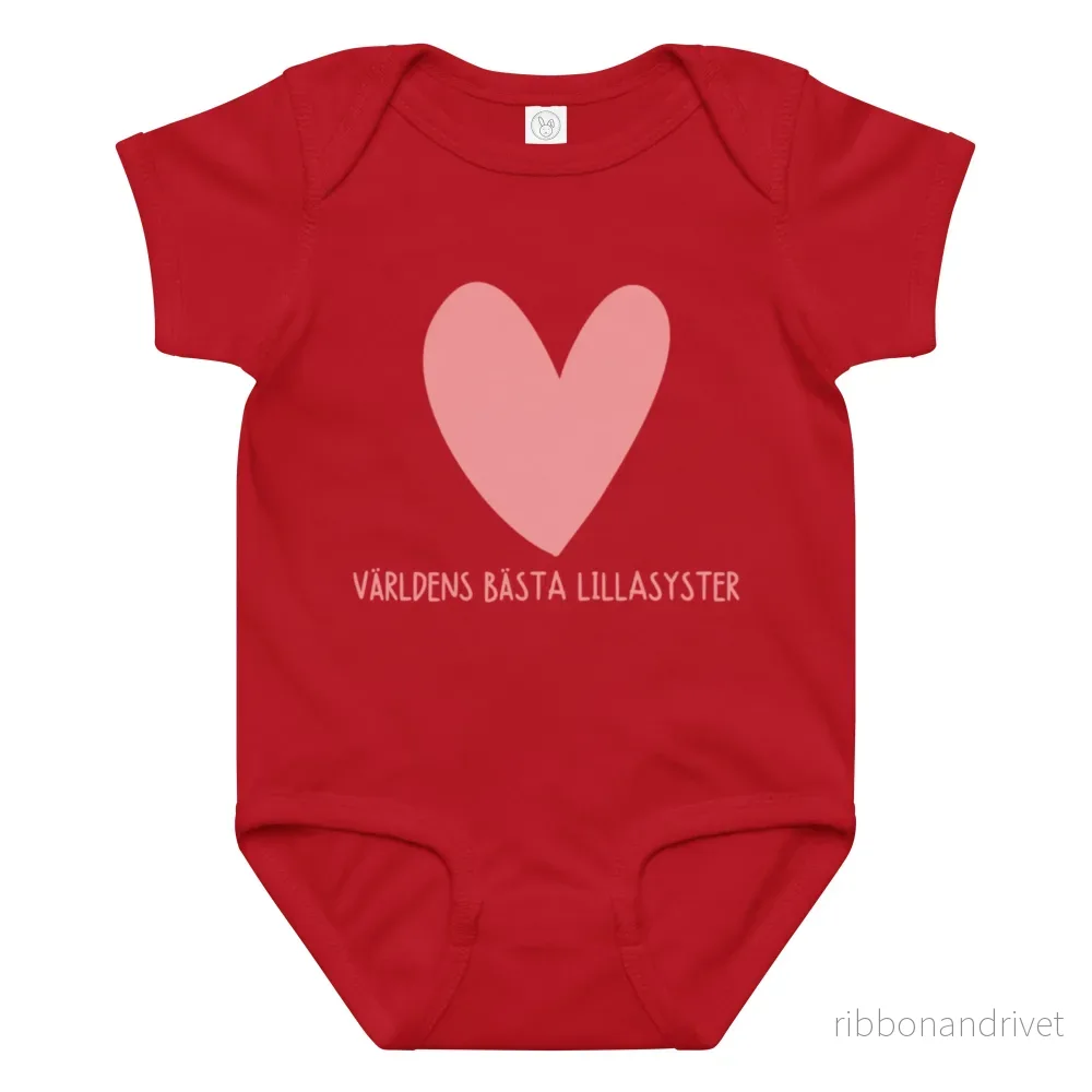Världens Bästa Lillasyster Body - Hearts - Bild 3