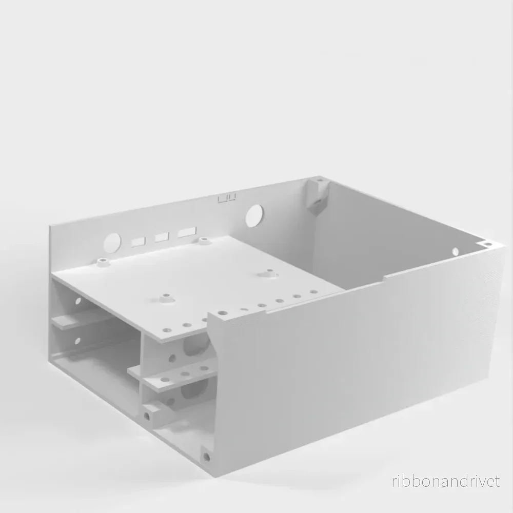 Desktopfodral för Raspberry Pi 4B med plats för strömförsörjning och SATA-diskar - Bild 2