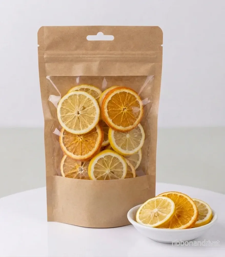 Frystorkade citrusmix – citron och apelsin – 45g Frystorkade citrusmix – citron och apelsin – 45g
