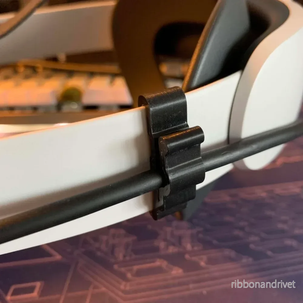 Oculus Quest 2 Link-kabelhållare för Elite-huvudrem