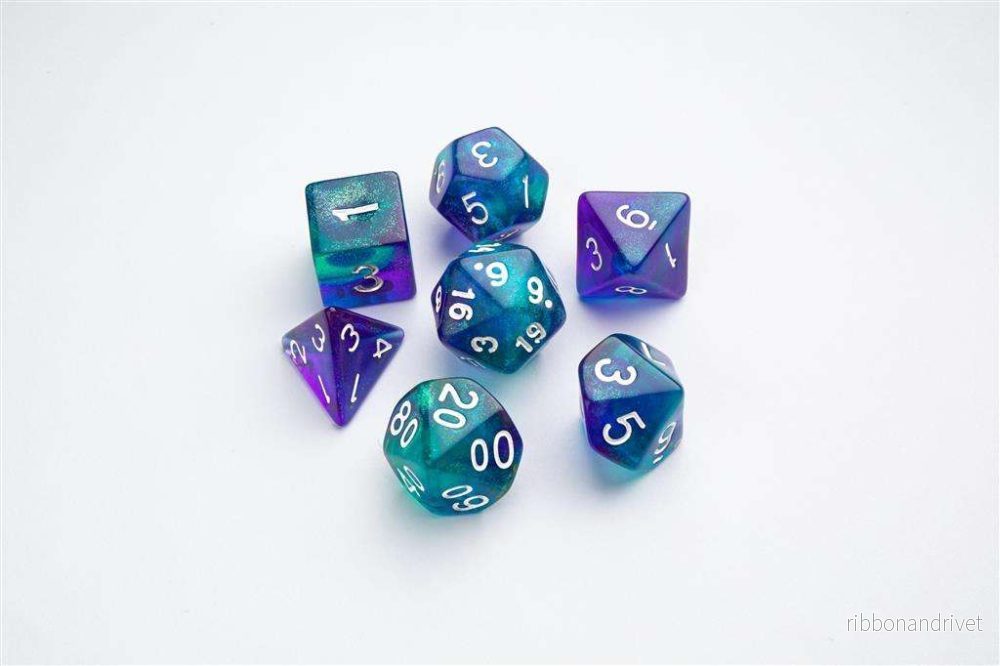 Gamegenic - Galaxy Series - Neptune - RPG Tärningsset (7st)