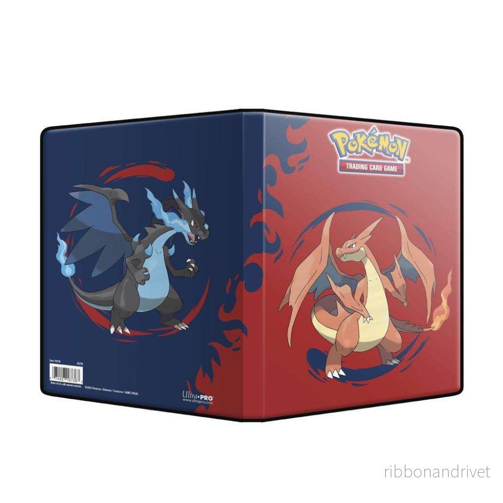 UP – Mega Charizard X och Mega Charizard Y 4-Pocket Portfolio för Pokémon Trading Card Game UP – Mega Charizard X och Mega Charizard Y 4-Pocket Portfolio för Pokémon Trading Card Game