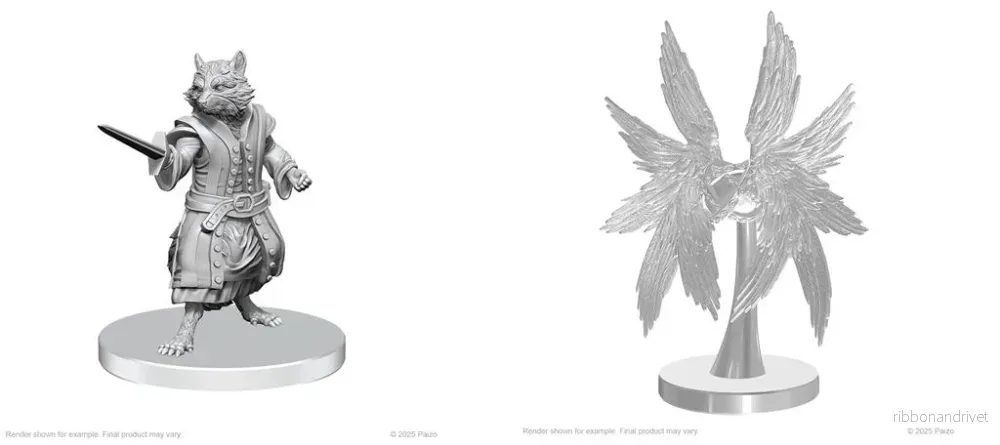 Pathfinder Battles Deep Cuts: Procyal (Raccoon Agathion) & Zoaem (Ring Archon)