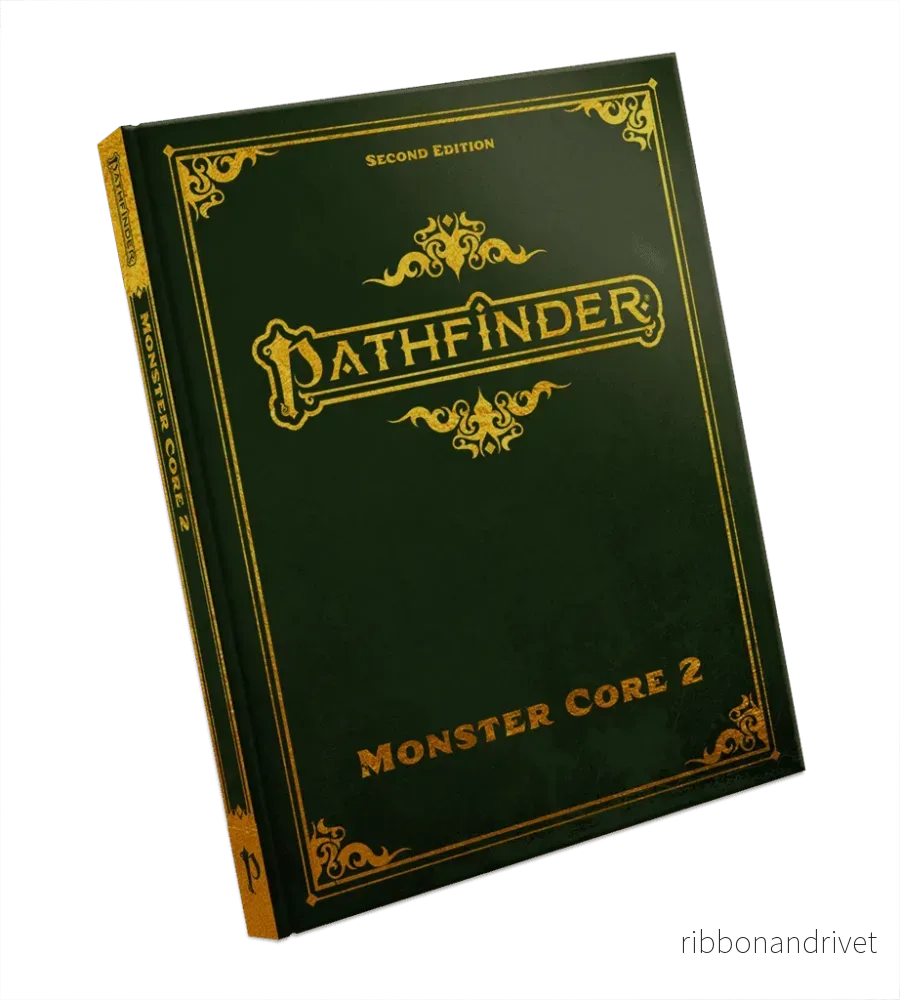 Pathfinder Monster Core 2 Specialutgåva (P2) – Deluxe hårdbundna samlingen med 376 sidor och exklusiv fauxläderbindning Pathfinder Monster Core 2 Specialutgåva (P2) – Deluxe hårdbundna samlingen med 376 sidor och exklusiv fauxläderbindning