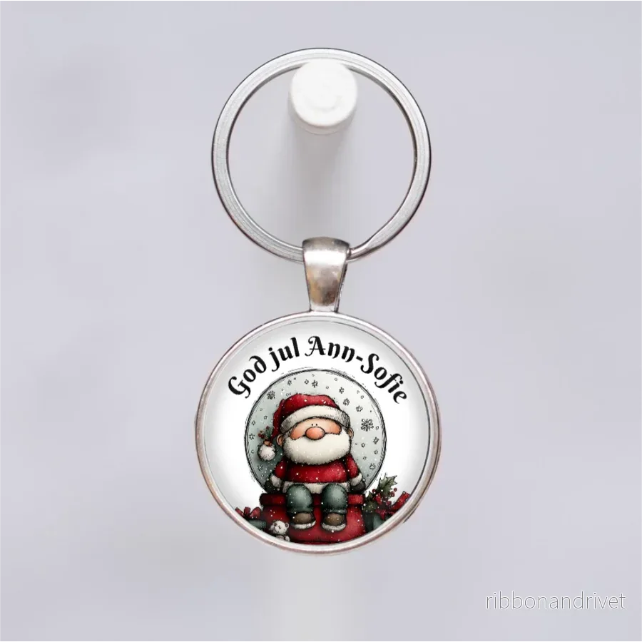 Tomte & text | Nyckelring Tomte & text | Nyckelring