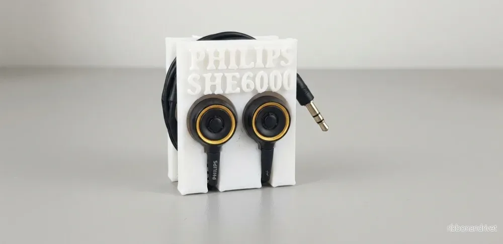 Kabelhantering för Philips SHE6000-hörlurar