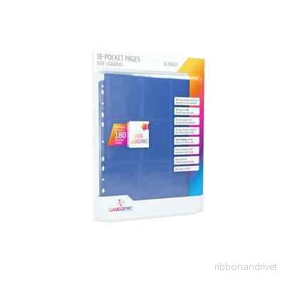 Gamegenic – 18-pocket Sideloading Pages, 10-pack, Blå Gamegenic – 18-pocket Sideloading Pages, 10-pack, Blå