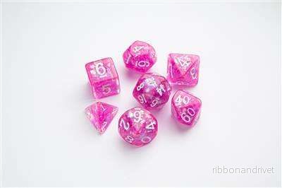 Gamegenic - Candy-liknande Serie - Hallon - RPG Tärningsset (7st) - Bild 2