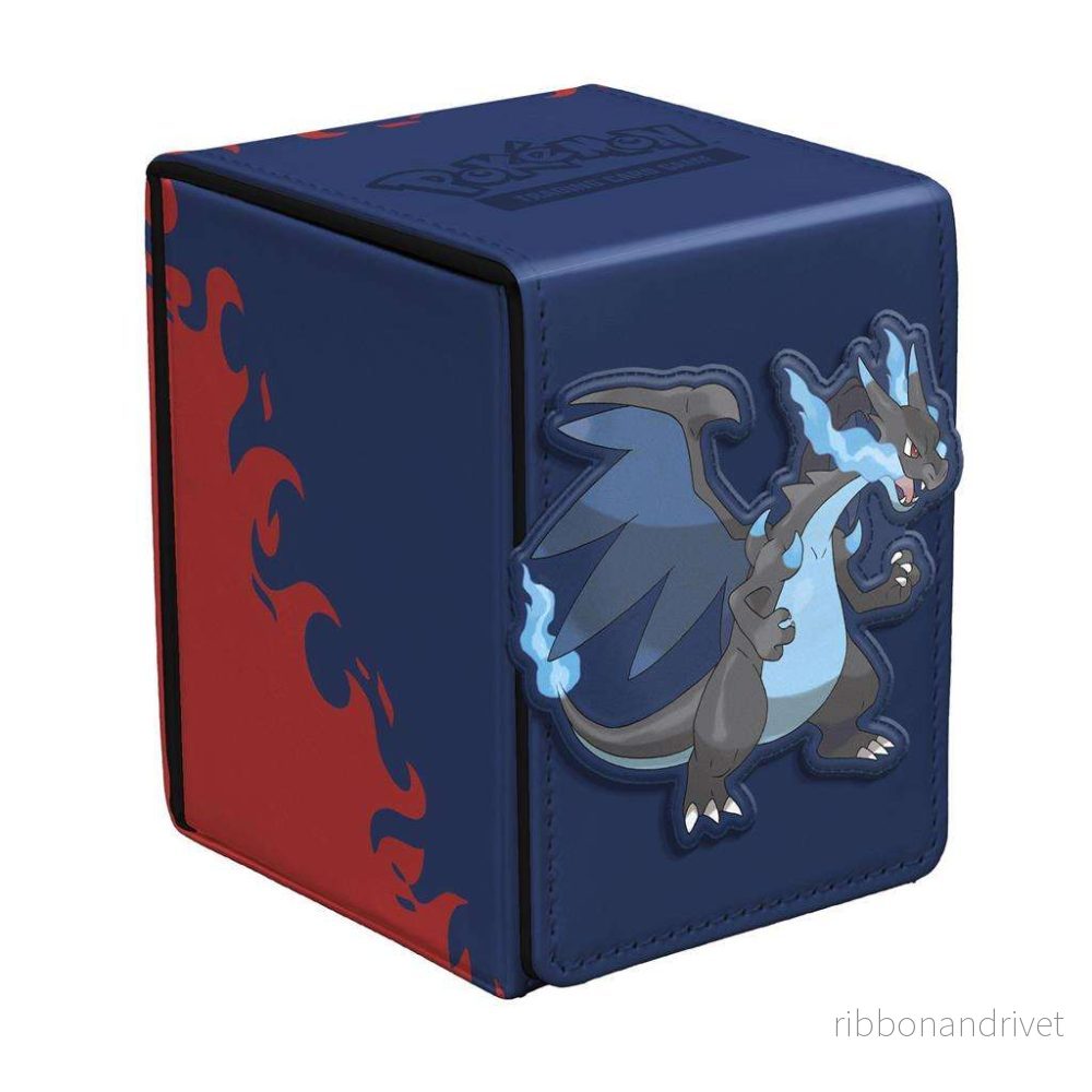 UP - Mega Charizard X Alcove Flip Deck Box för Pokémon Trading Card Game
