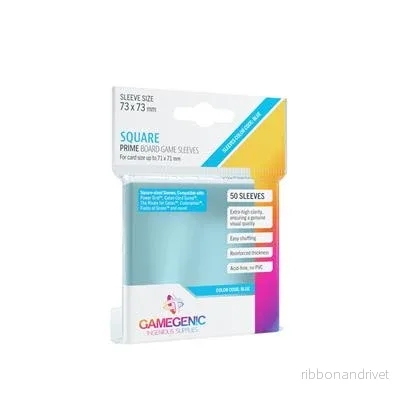 Gamegenic PRIME Fyrkantiga Sleeves 73 x 73 mm - Klara (50 Sleeves) - Bild 2